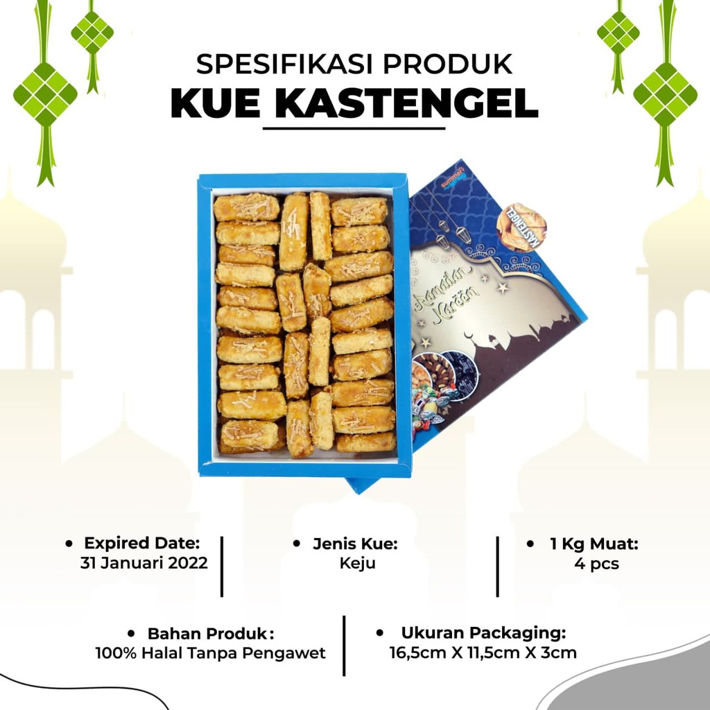 

KUE LEBARAN KUE KASTANGEL KEJU