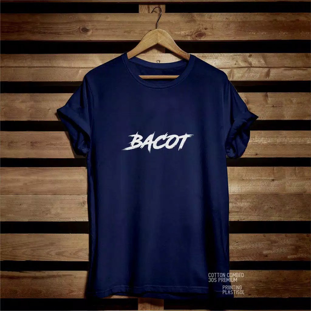 IvannaCollection Kaos Pria dan Wanita Unisex Motif Bacot Bahan Katun Premium