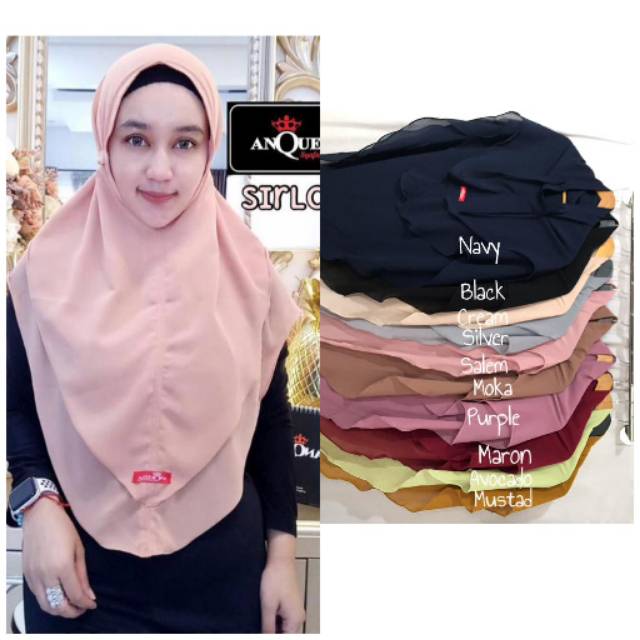HIJAB ANQYELLA HIJAB SIRLOTA /Jilbab sirlota non pet Anquella