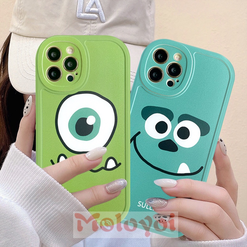 Soft Case TPU Motif Monster Mata Besar Untuk iPhone 7Plus XR 8plus 12 13 11Pro MAX 8 7 6 6S X XS MAX SE 2020
