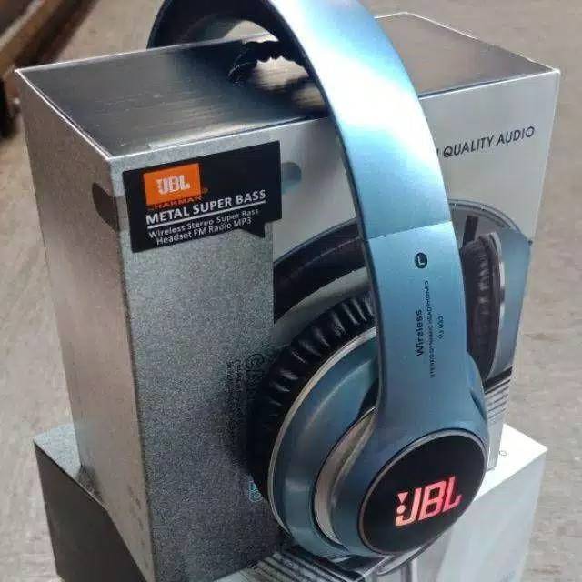 Headset Bluetooh JBL VJ033 Metal Super Bass Stereo headphone bando