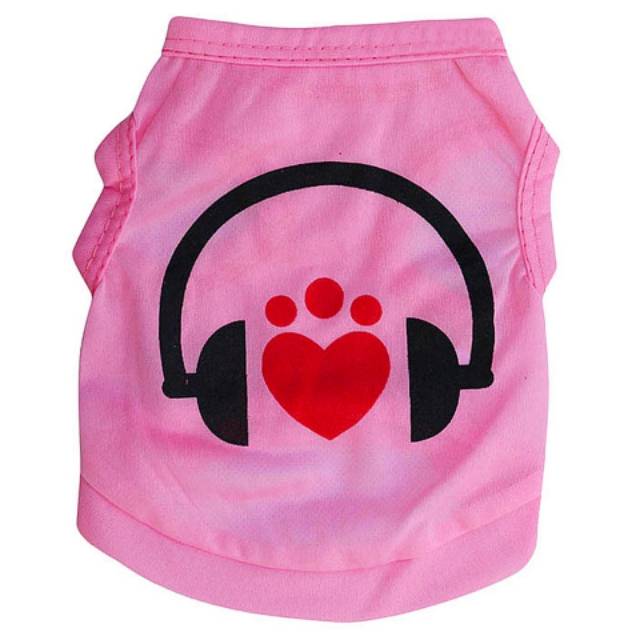 rocker earphone security baju anjing puppy kucing kelinci murah simple cantik adem import