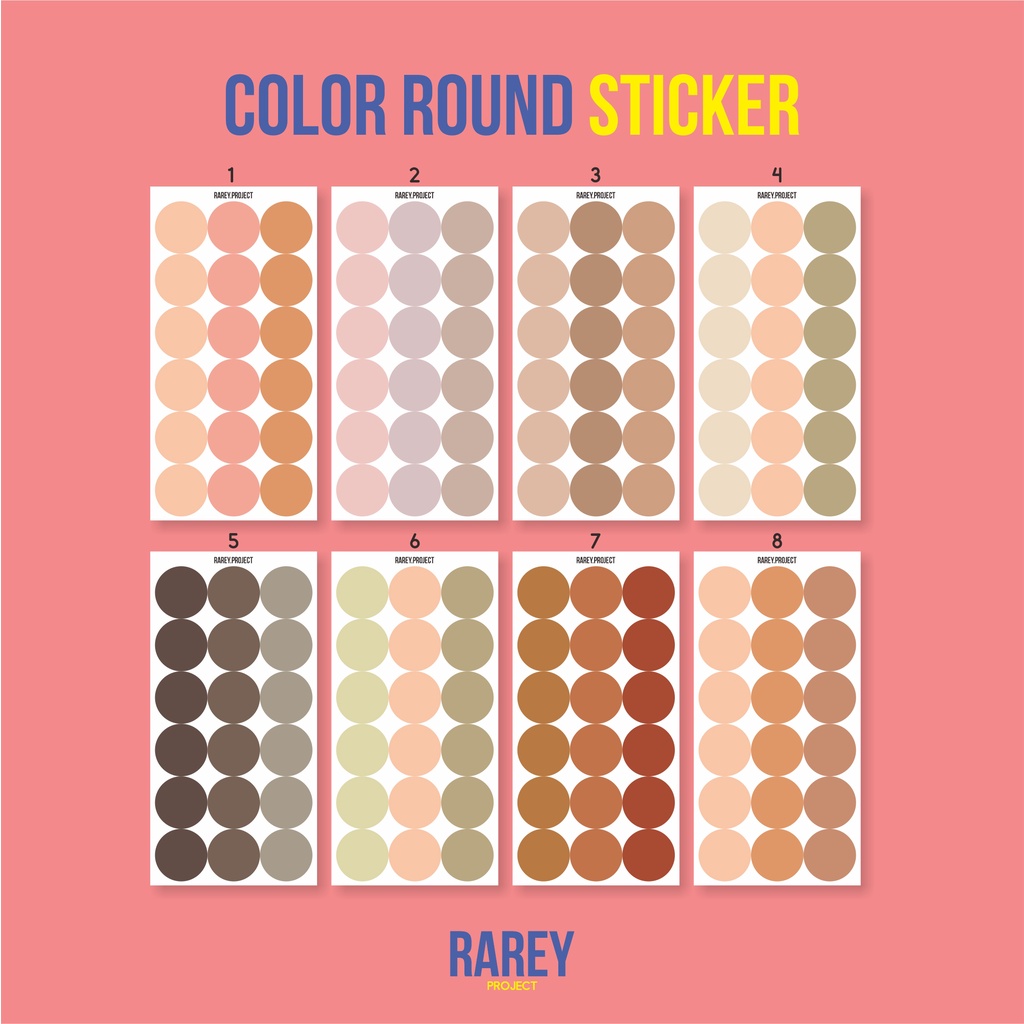 

Color Round Sticker Decoration 2,2cm
