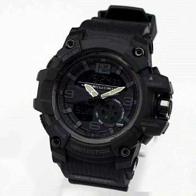 BAJ TAHAN AIR JAM TANGAN PRIA DUAL-TIME GG-1000 GK001 IMPORT