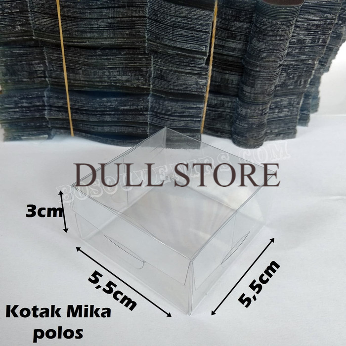 

isi 100 Kotak Mika souvenir uk 5,5x5,5x3 | kotak Kado | Kotak souvenir