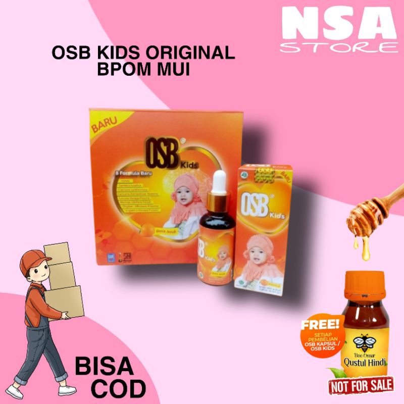 OSB Kids Original Vitamin Otak Anak Omar Smart Brain Cair / Sirup 100 % Ori