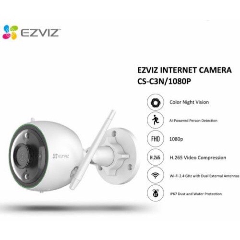 EZVIZ C3N CCTV Outdoor Waterproof Colour Night Vision