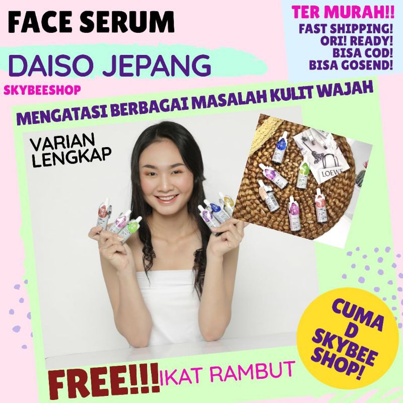READY BDG LANGSG KIRIM SERUM WAJAH ORI DAISO JAPAN PLACENTA ROYAL JELLY AMPUH BAGUS MU BISA COD