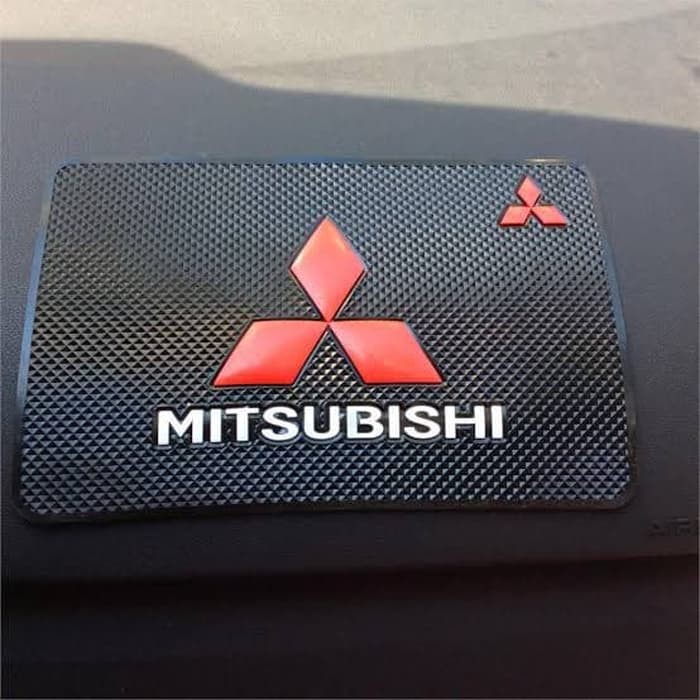 Alas Hp Mobil Logo Mitsubishi Anti Slip Pad Dash Mat Dashboard Mobil Alas Hp Tatakan