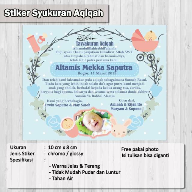 Undangan Aqiqah Bisa Di Edit