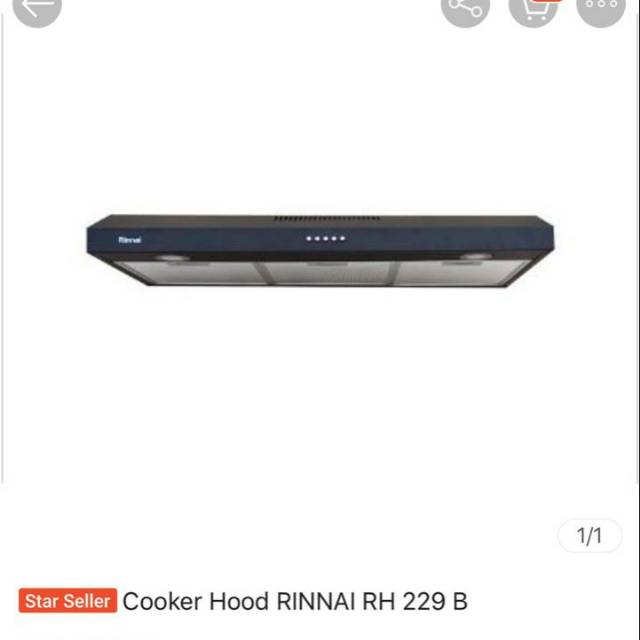 Cooker Hood Rinnai RH 229 B / Black