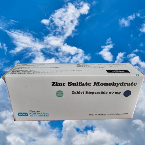 Zinc Sulfate 20mg Tablet/Box Holi Pharma