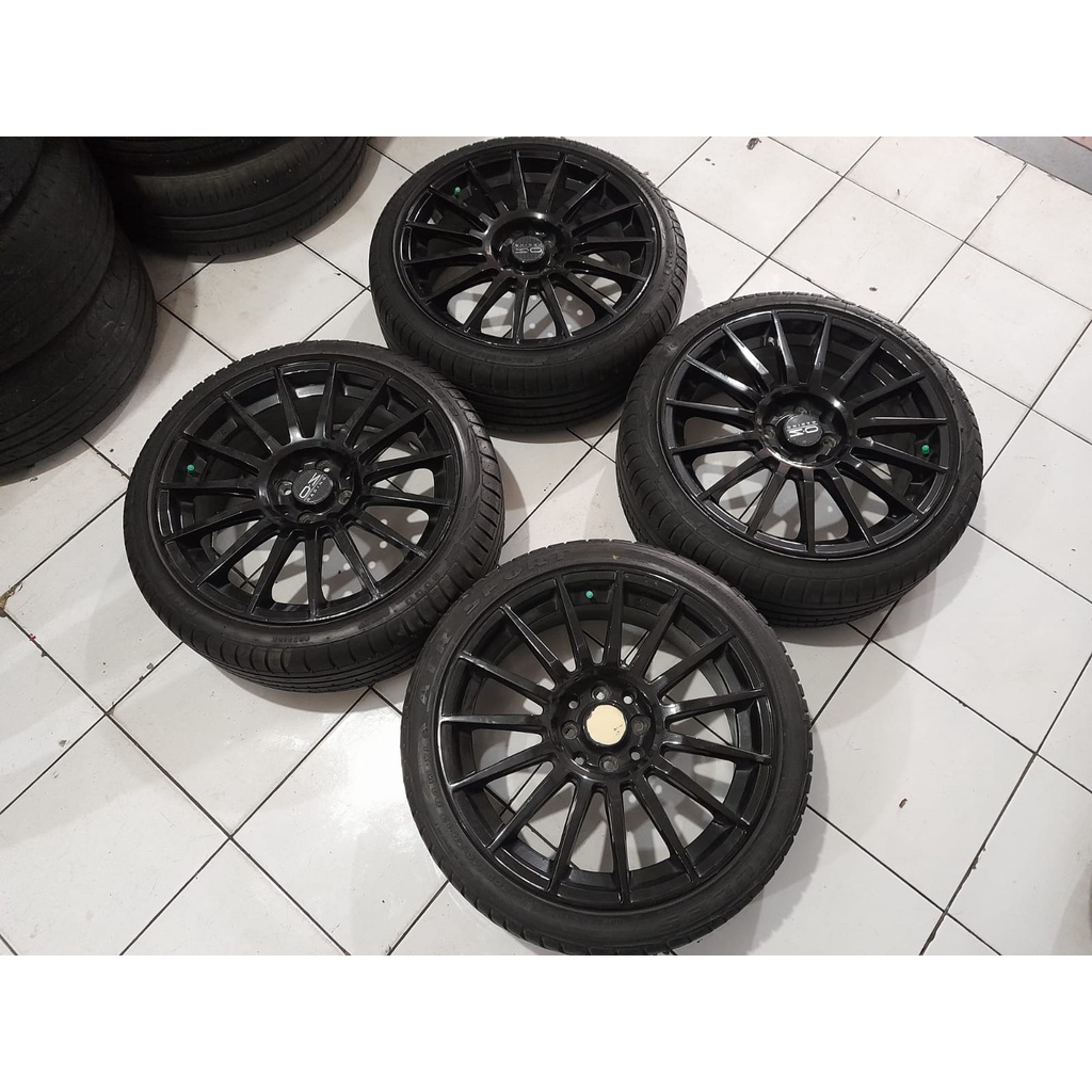 Pelek Bekas Model Jari2 Oz Ring 17 Pcd 4x100-4x114,3 Black