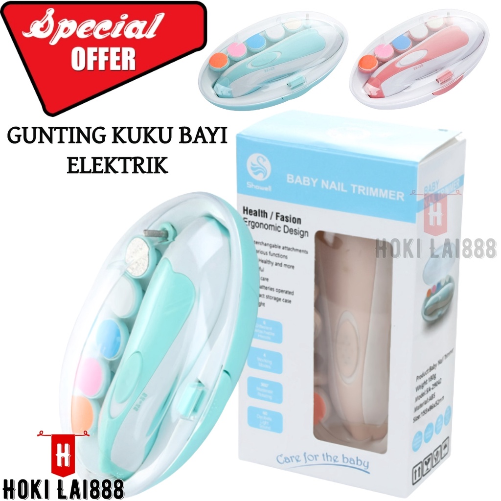 [HKL] BABY SET NAIL TRIMMER / GUNTING KUKU ELEKTRIK BAYI / ALAT KIKIR KUKU BAYI