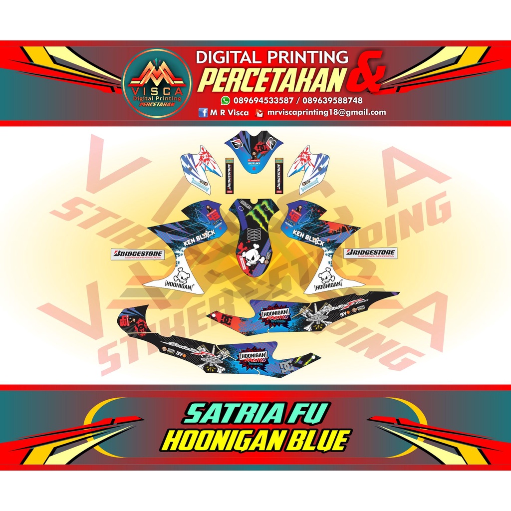 Decal Satria FU Barong fullbody - Decal Suzuki Satria Fu Barong Fullbody - Decal Stiker Suzuki Satri