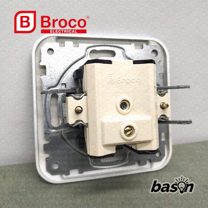 BROCO Galleo Silver / Perak G183 | Antenna Socket Outlet - Colokan TV