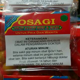 Osagi obat  sakit  gigi dan gusi  Shopee Indonesia