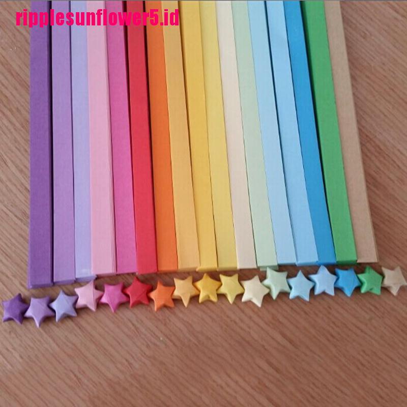 Kertas Origami Lipat Bentuk Bintang Warna-Warni