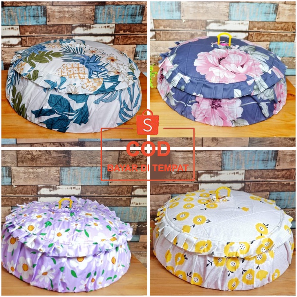 ✅COD SARUNG TUDUNG SAJI BULAT BAHAN KAIN KATUN UKURAN BESAR 60 CM