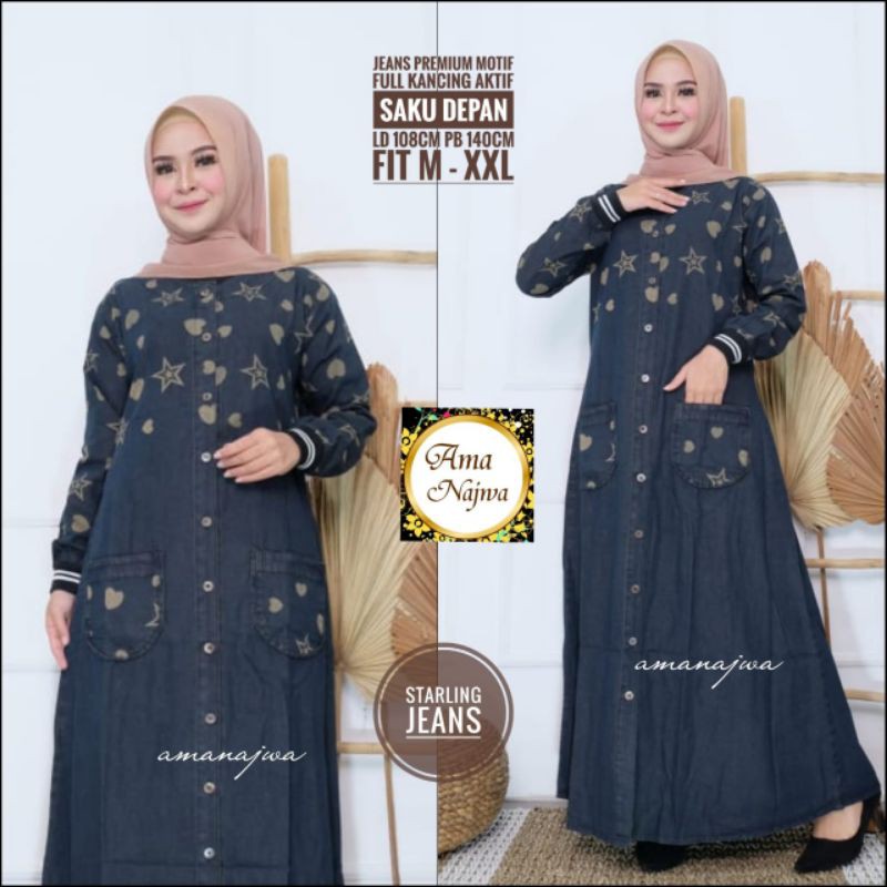 GAMIS STARLING JEANS BY AMA NAJWA