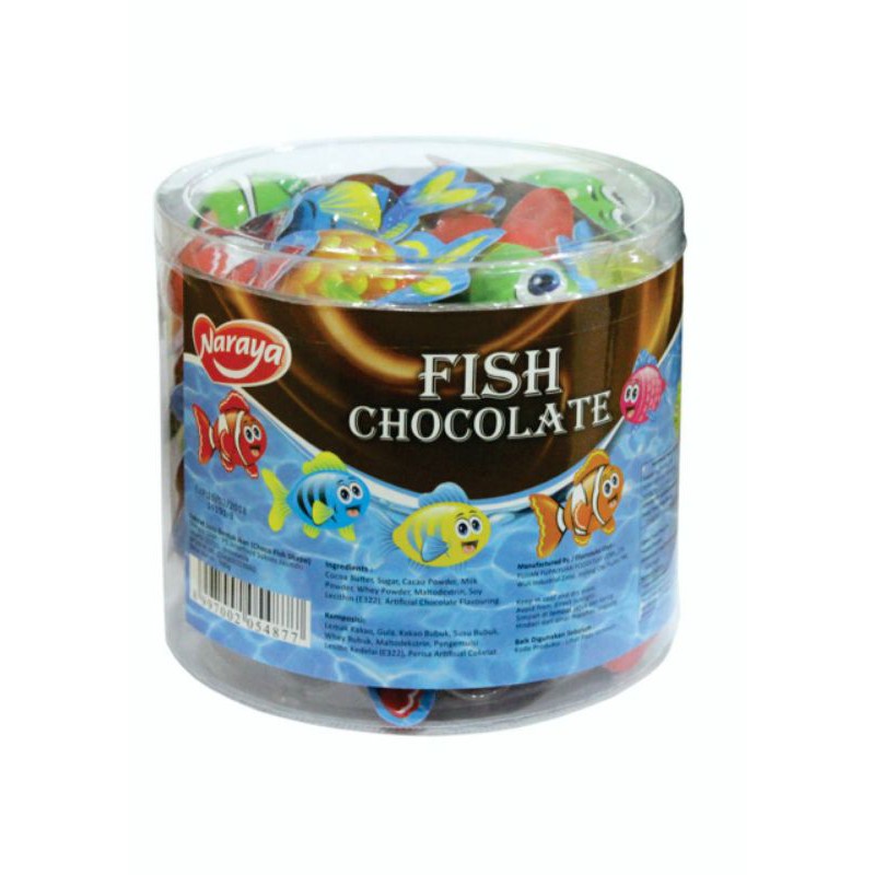 

Permen Coklat Fish Chocolate Naraya 500 gram