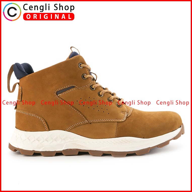 SEPATU BOOT CASUAL JIM JOKER PRIA ORIGINAL KULIT ASLI COKLAT JJ03