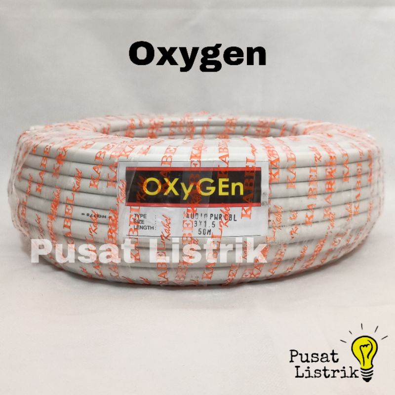 Kabel Listrik NYM 3x1,5mm Kawat (Per Meter) Oxygen Kabel Kawat Tembaga 3x1.5 Oxygen Potongan