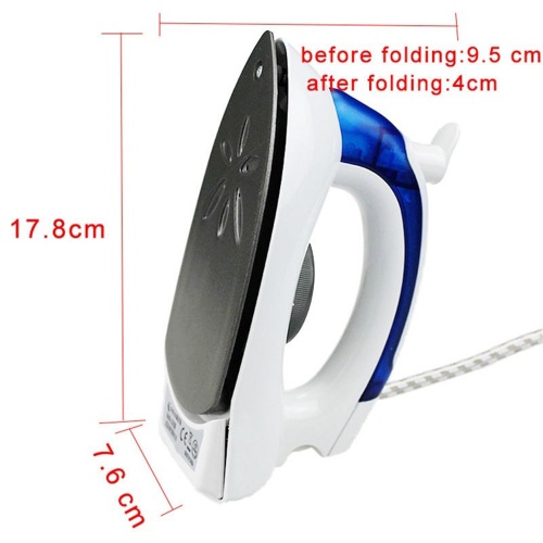 SETRIKA LIPAT UAP BAJU MINI PORTABLE 2IN1-UNTUK TRAVEL  IRON SETERIKA PORTABEL 2 IN 1 - strika packing box