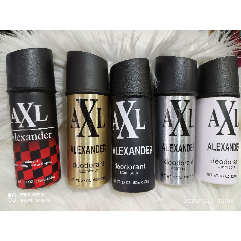 AXL ALEXANDER DEODORANT PARFUME PARFUM MINYAK WANGI AXL ALEXANDER
