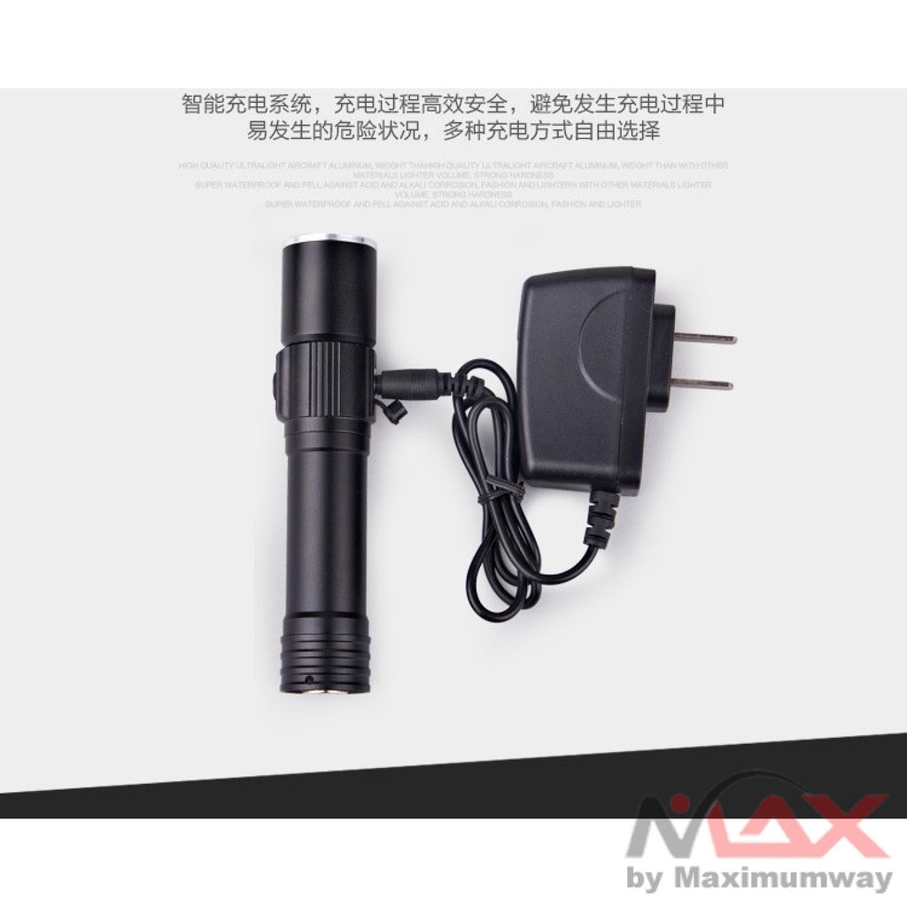 TaffLED Senter LED Mini Waterproof Magnetic - WT518 Warna Hitam