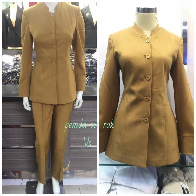 blazer kerja pemda set Rok