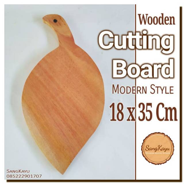 Talenan kayu unik 18x35 cm Wooden Cutting Board wood chopping board