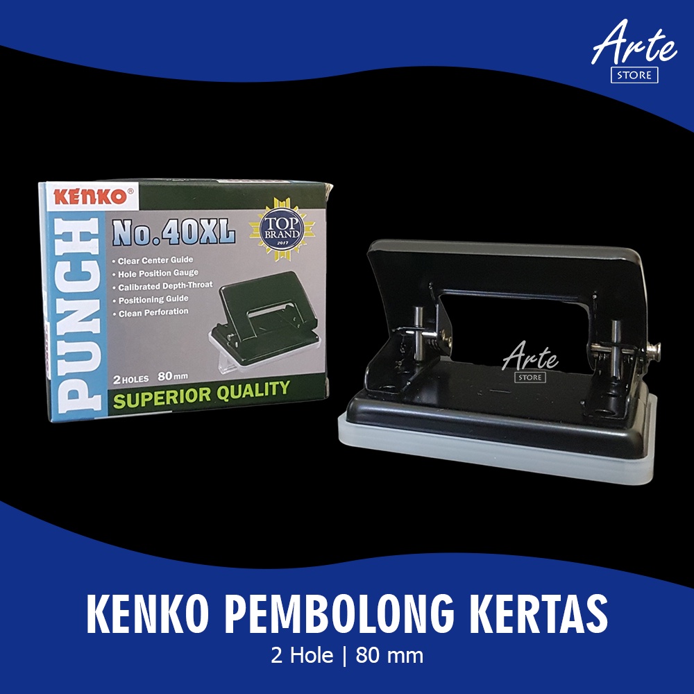 Pembolong Kertas 2 Lubang - 2 Hole Punch