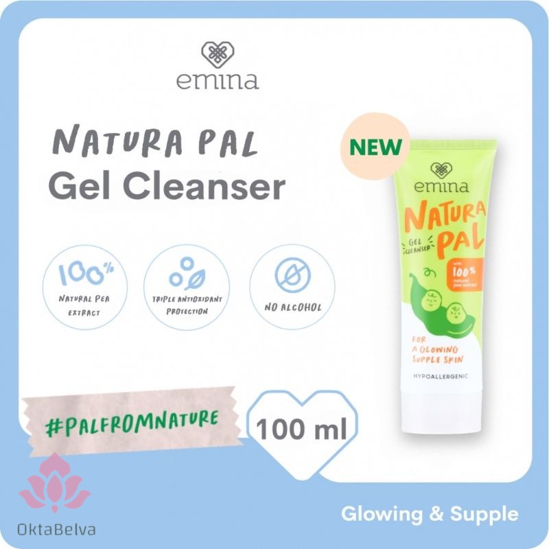 Emina Natura Pal Gel Cleanser 100 ml | Pembersih Wajah | Pembersih Makeup Wajah