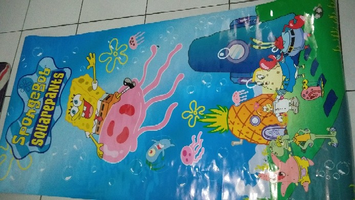 Sticker Kulkas 1 Pintu Dan 2 Pintu Spongebob