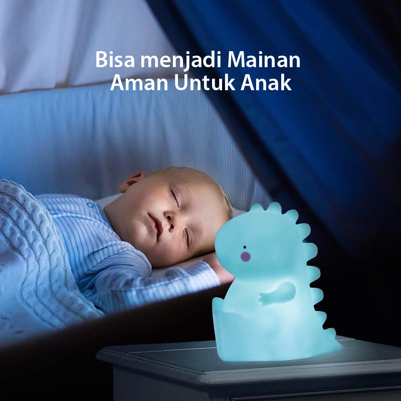 TERBATAS Lampu tidur Anak/T-rex unik dan lucu dengan bentuk yang unik dan lampu tidur menemani tidur anda B