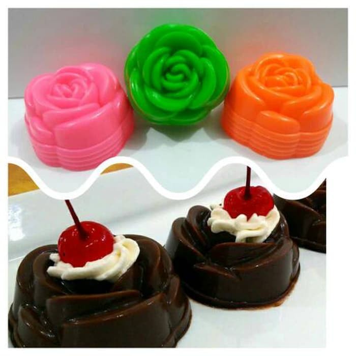 Terjual Cetakan Puding Mawar Mini Murah