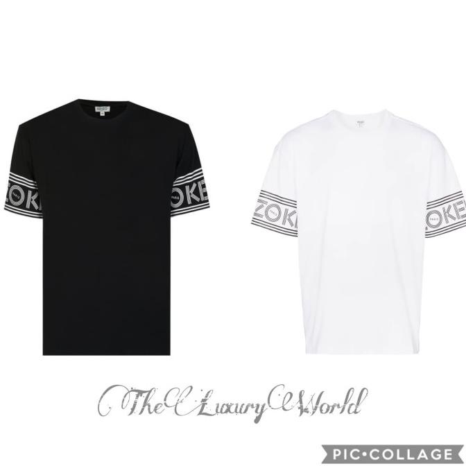 Kenzo Paris Sleeve Logo Black White - Original 100%