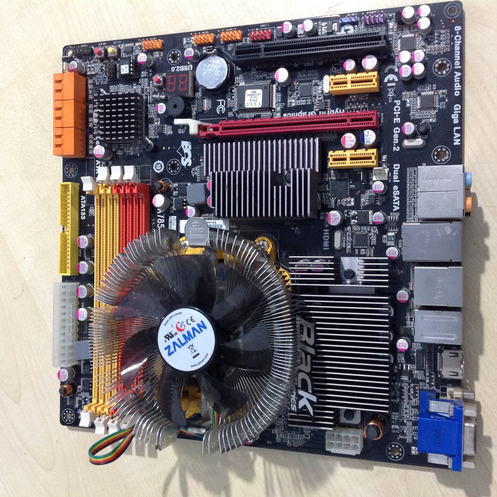 mobo ecs a785gm-m soket am3 amd athlon 2 x2 255
