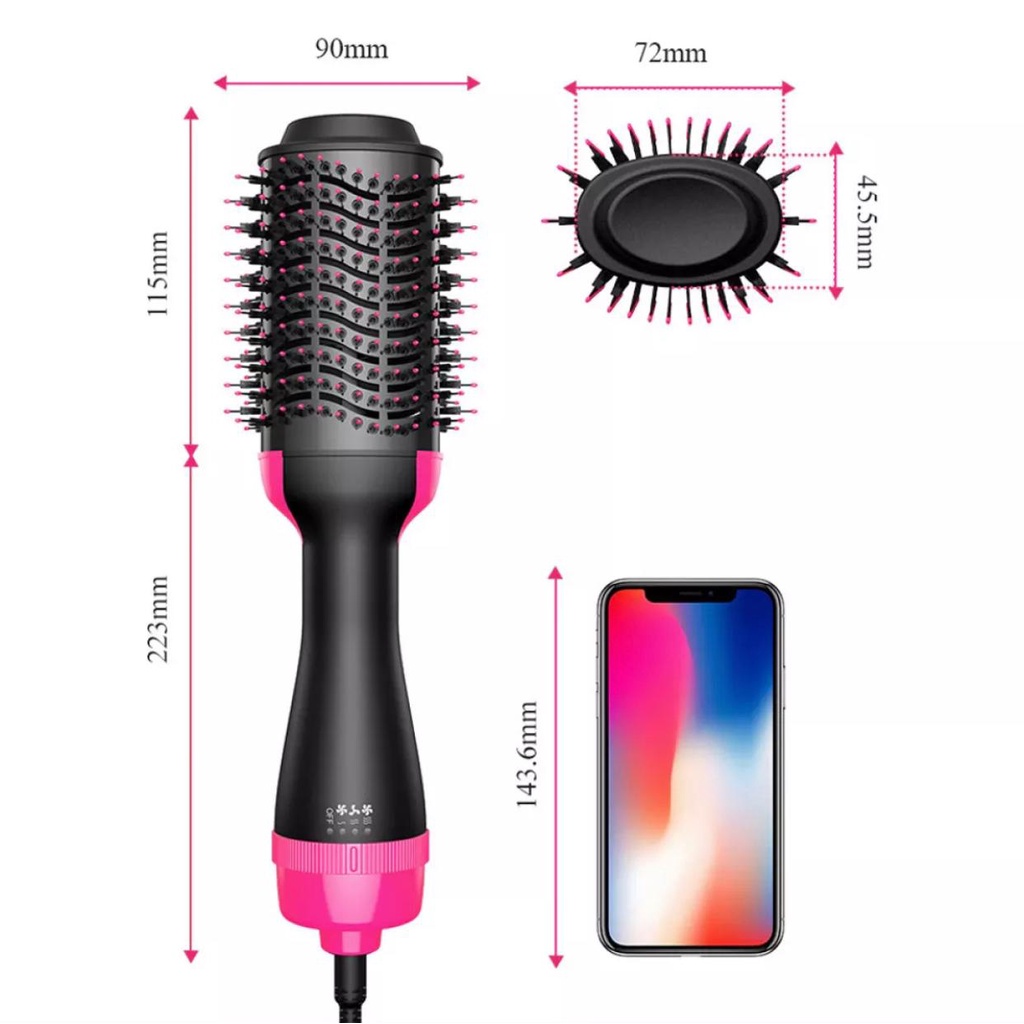 ONE STEP HAIR DRYER AND STYLER HOT AIR BRUSH Pengeriting SISIR PENGERING RAMBUT 3IN1