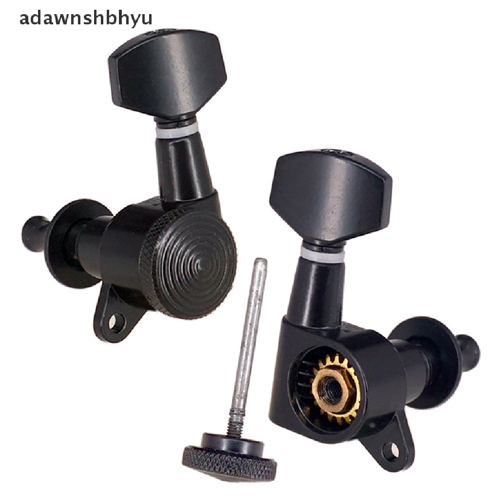 Adawnshbhyu 6Pcs Locked string tuning pegs key tuners Kepala Mesin Untuk Aksesori Gitar