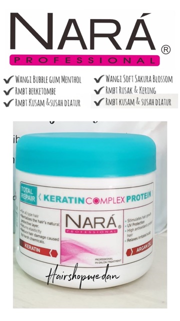 NARA HAIR KERATIN MASK HAIR SERUM &amp; AMARA 2in1