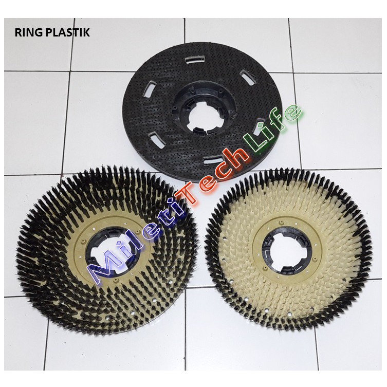 Sikat Polisher Soft Brush Sikat Karpet Hard Brush Sikat Lantai Pad Holder Buffing Pad 17inch