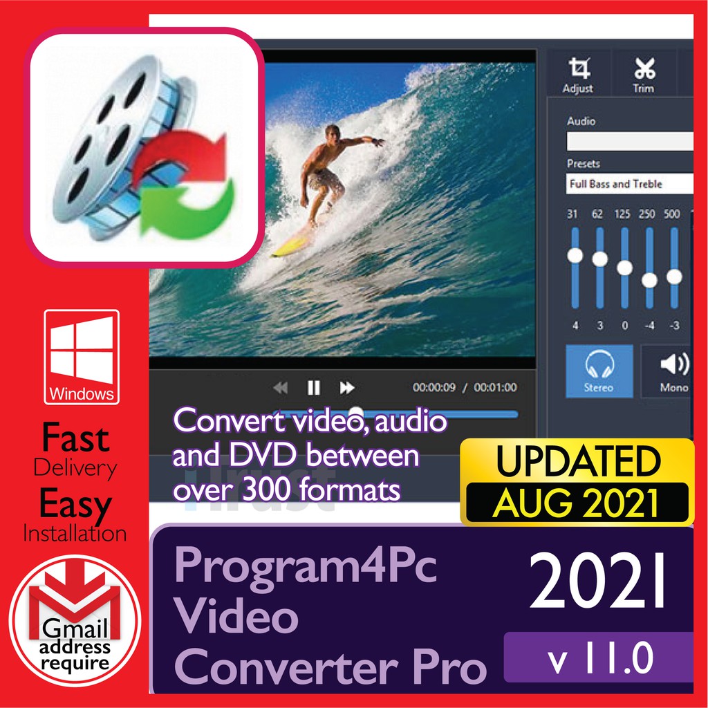 

Prgrm4Pc Vd Cnvrtr Pr 11.0 - Cnvrt Vd, Ad & DVD vr 300 frmts [WINDOWS x64] - Dgtl Dwnld