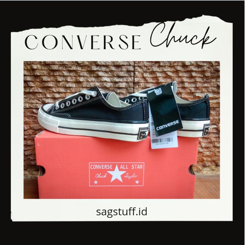 Converse Chuck 70s OX / Converse Black / Converse Hitam Original / Converse Vietnam / Converse