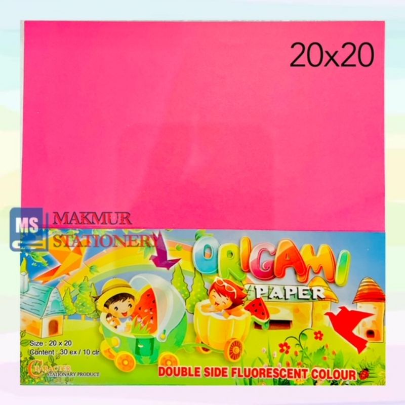 

Kertas Origami/Kertas Lipat Character 20 x 20 CM Fluorescent Colour