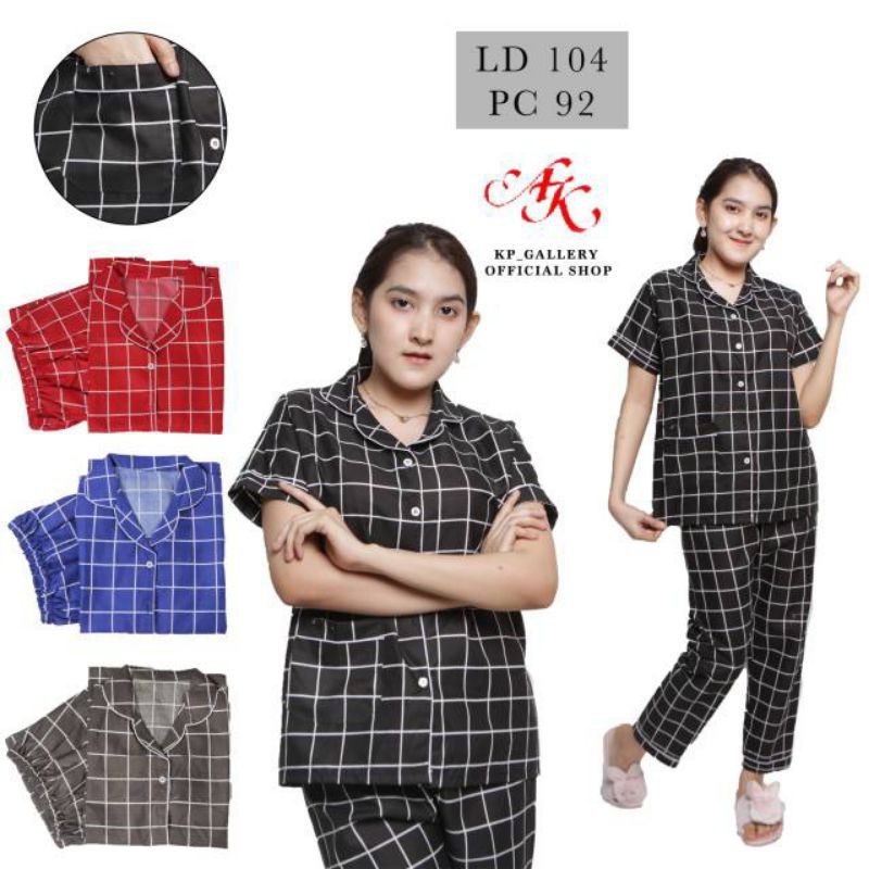 [Fashion Wanita] Baju tidur PIYAMA setelan | oneset | karakter | motif terbaru