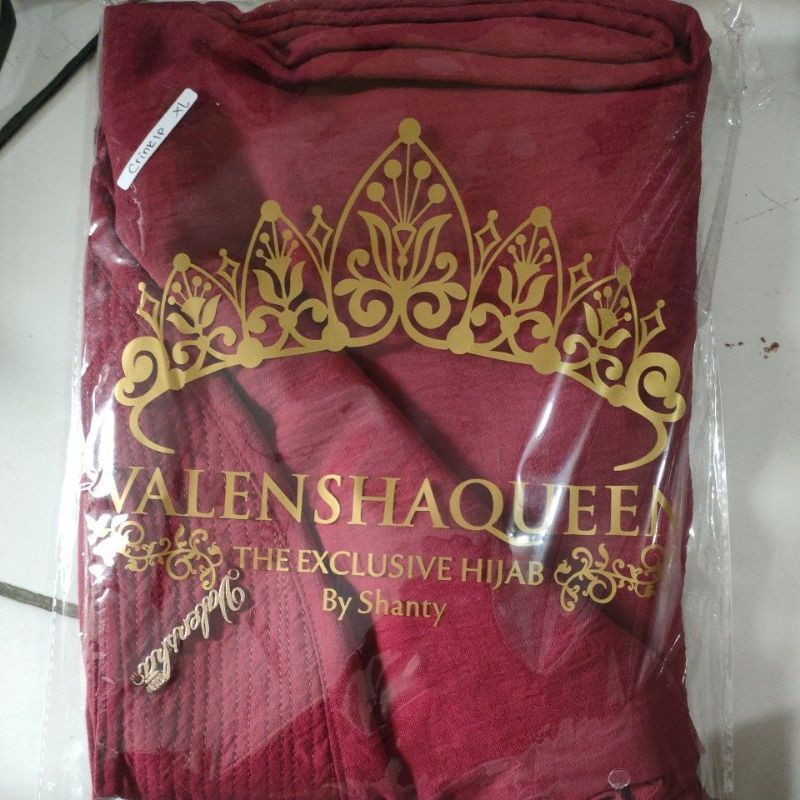 KHIMAR CRINKLE TANPA TALI ORIGINAL VALENSHAQUEEN HIJAB BAHAN RAYON CRINKLE AIRFLOW PREMIUM/KERUDUNG TERBARU DAN TERMURAH ORI VALENSHAQUEEN JILBAB TERLARIS IKKA MEMEI-Maroon