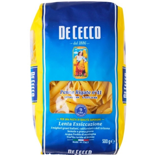 

DeCecco Penne Rigate 41 Italian Pasta 500gr