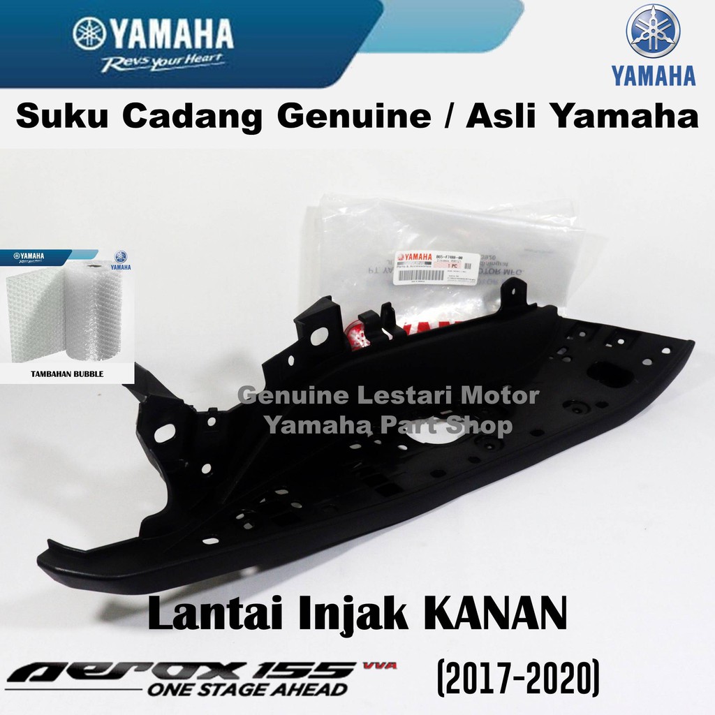 Jual Cover Lantai Injak Bordes Motor Aerox Kanan Asli Yamaha Surabaya Shopee Indonesia